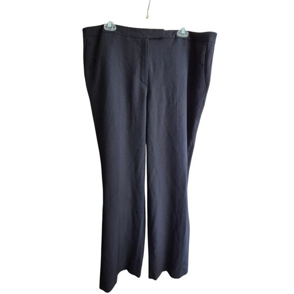 Womens Slacks Kasper Black Size 18 Front Pockets BossGirl WorkCore Stretch - Picture 1 of 8